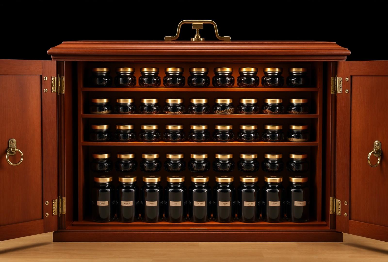 The Velora Cabinet, a twenty-four jar spice cabinet